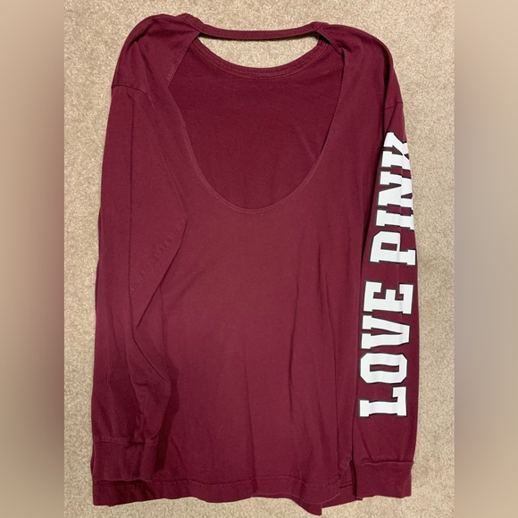 Pink Victoria’s Secret open back long sleeve - Picture 2 of 2